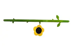 Bird Toys/Birds Perch Stick with Mirror/Suitable for All Imported Cages/for Finches, Lovebirds All Small Birds/Size: H- 11 Inch/TAIYO PLUSS DISCOVERY