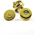 M Fabrics Magnetic Button Snaps Fasteners 18mm - 10 Sets Gold - for Sewing, Craft, Purses, Bags, Clothes, Leather