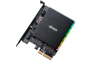 Akasa compatible M.2 PCI-E SATA RGB LED Adapter Karte