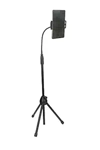 Be Cool Tripod Stand Holder Adjustable to Cell Phones Tablets Rotates 360 Degree Sturdy Hold On Floor Height Extendable Up to 5.8 feet for Photoshoot and Videography