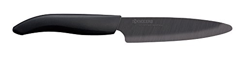 examen Kyocera FK-110-BK BK Couteau d'Office Manche Noir Lame Céramique Noire 11 cm