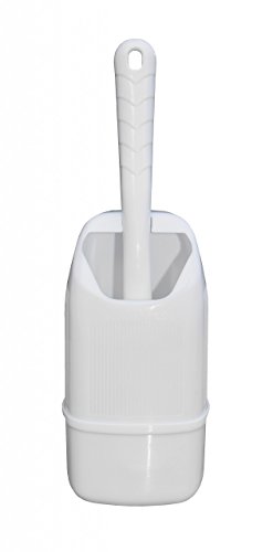 WC Bürste mit Halter aus Kunststoff weiß