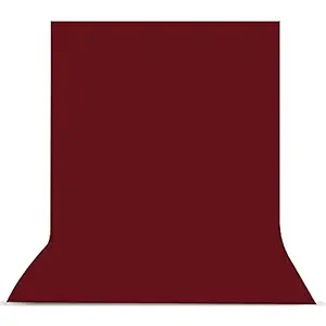 Boltove 8x12 Ft. Maroon Screen Backdrop Background Curtain Rod Pocket for Photography, Photoshoot, Product Photography,, Live Streaming, Zoom Meetings, VFX Editing, YouTube Video, FB Short Video, Instagram Reels