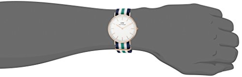 Daniel Wellington Men's Quartz Watch Classic Nottingham 0108DW with Plastic Strap