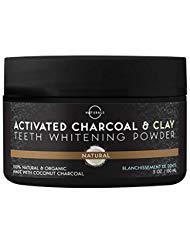 Polvere al Carbone Attivo per lo Sbiancamento dei Denti di O Naturals al Cocco Sbiancante Denti, Pulizia Denti Bianchi Rinfresca l'Alito, Vegano Made in UK 150ML