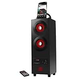 Gran variedad de entradas. Psyc Sumvision - Altavoz inalámbrico Bluetooth portátil, cuerpo estilo torre, para iPhone, iPad y Smartphone con USB