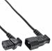 Produktbild InLine 16650A Netzkabel Kaltgeräteverlängerung, C13 auf C14, 90 Grad abgewinkelt, 5m schwarz