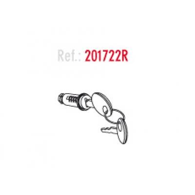 Shad 201722R Recambio Conjunto Bombin y Llaves para Cerradura Standard, Plata