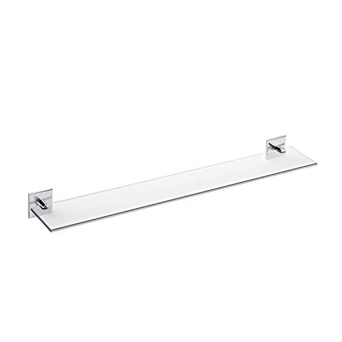 Bath+ by Cosmic Duo Square Estante de Vidrio, Cromo, 60 cm
