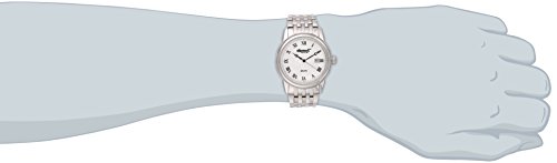Ingersoll Men's Quartz Watch with Silver Dial Analogue Display and Silver Leather Bracelet INQ030WHSL