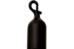 FLEXIBARRIER Lot de 2 fermoirs pour cordes de barrière (28 ou 38 mm) (noir, diamètre : 38 mm)