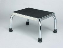 Ability Superstore - Sgabello/poggiapiedi in metallo cromato