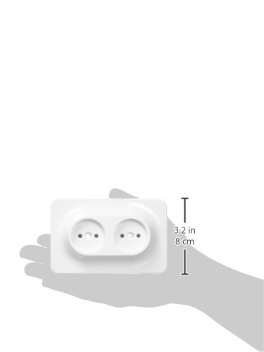 Qualy QL10149R Schlüssel-aufbewahrung/anhänger Double Unplug Key Ring inklusive 3M Klebestreifen zur Befestigung, rot - 5