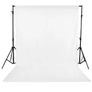 Haau Photography Background Cloth Photography Backdrops Curtain Background Screen Background for Photography and Videography Screen 8x12 FT Polyester Wrinkle Resistance Backdrop (White)