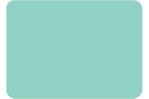 PEARL GLASS Large Glass Worktop Saver - Mint - 50 x 40cm