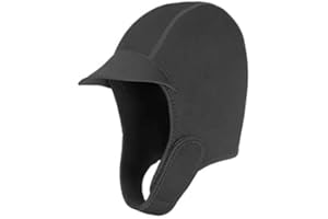 Erato Capucha de Buceo 2MM Neopreno cálido Sombrero de Snorkel ala Ancha y Correa Ajustable para la Barbilla Unisex para Buceo, Snorkel, Surf, Invierno, natación, Pesca submarina