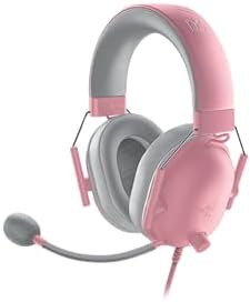 Razer BlackShark V2 X - Cuffie da Gioco Esports Cablate Multipiattaperma (Driver TriForce da 50 mm, Microfono cardioide HyperClear, Audio Surround 7.1) Quartz Rosa