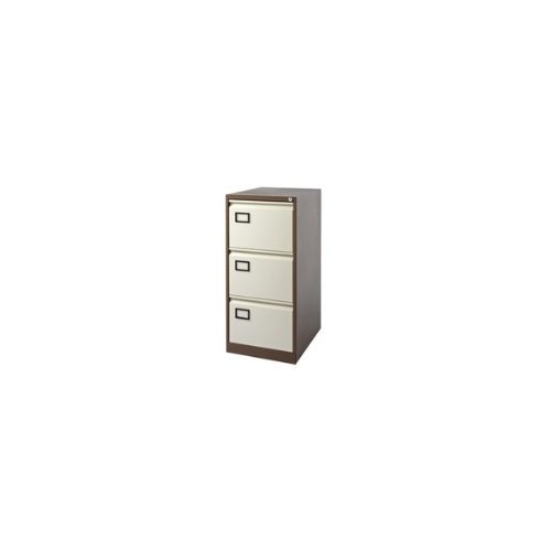 Jemini 3-Drawer Filing Cabinet Coffee/Cream