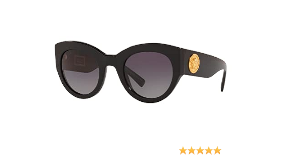 Occhiali da Sole Versace TRIBUTE COLLECTION VE 4353 BLACK/GREY SHADED  51/26/140 donna : Amazon.it: Abbigliamento