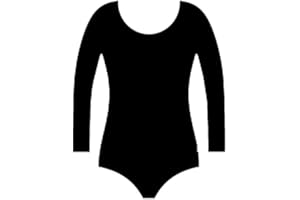 BSBAAA FASHIONS® Kids Girls Cotton Stretch Leotards Children School PE Ballet Dance Gymnastics Full Sleeves Bodysuit Age 3-13 Years