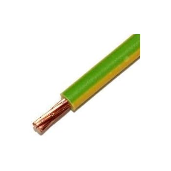 EARTH CABLE GREEN & YELLOW 6491X PER METER SIZE 16MM: Amazon.co.uk: DIY ...