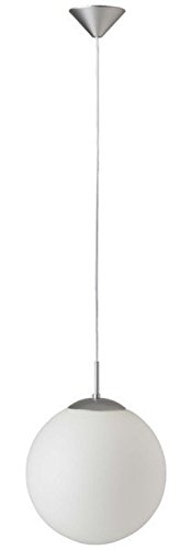 FANTASIA Lustre - suspension boule diam: 30 cm coloris argent/blanc