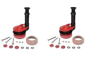 Korky 5030BP Universal Toilet Flush Valve, Flapper and Tank to Bowl Gasket Kit - Includes Most Universal Large 3-inch Flapper - Easy to install - Made in USA (2-(Pack))