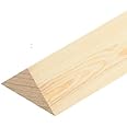 1.15m 21mm Triangle Pine Triangular decorative Trim Mouldings Beading Wooden Timber Edging