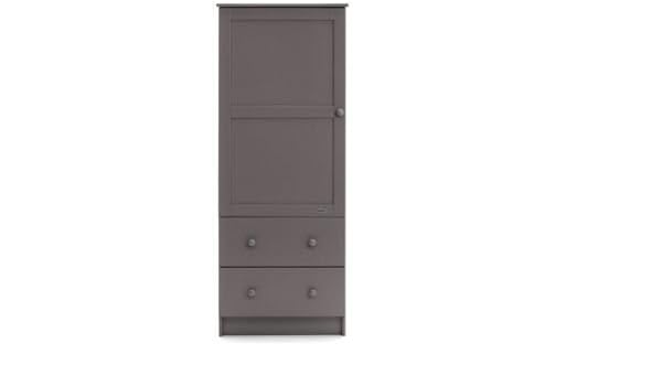 obaby single wardrobe white