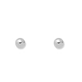 Bola Lisa 3 Mm Monde Petit T1787P - Pendientes de bebe/niña oro blanco 18 kts. bola lisa 3 mm.