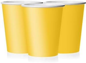 Pk/ 28 Yellow Paper Cups