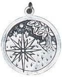Sidhe - 17 May to 8 June - Faeries to Invoke Enchantment - Celtic Birth Charm in Antiqued Sterling Silver