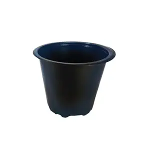 Grovalue Plastic Flexi Pot for Nursery Garden 6.5 Inch[Pack of 25]