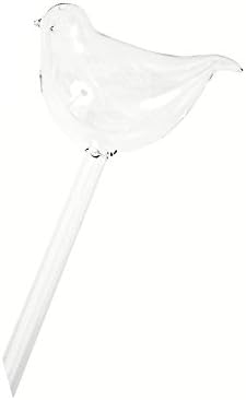 RayMoon 1pcs Bird Shape Design Self Watering Aqua Globes Plant Automatic Watering Bulbs Hand Blown Clear Glass