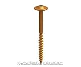  bambus-discount.com Systemschrauben für Winnetoo 8x80mm, 12er Set - Kinderspielgeräte für Garten, Spielgeräte für Kinder, Spielturm, Spieltürme