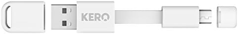 Kero Nomad Micro USB to USB 2.0 Key Ring Cable - White