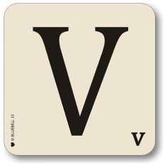 Bluebell Alphabet Coasters - Personalise Table Family Names Words (V)