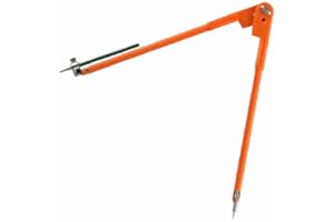 GAROSA Compas de Charpentier Professionnel Grand Format Compas de Dessin pour Cercles Précises en Géométrie Art et Travail du Bois avec Crayon Intégré