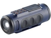 Lunartec 4in1-Outdoor-Genie: Radio, MP3, Taschenlampe, Lautsprecher - 3