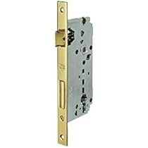 Serratura AGB CENTRO Con Scrocco - Bordo Tondo - Ottone/Cromo Satinato - Distanza 90 Mm - Foto 6