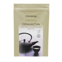 Clearspring Organic Japanese Green Tea with Roasted Rice Genmaicha loose 125g