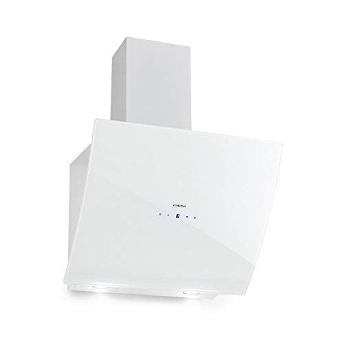 Preisvergleich Produktbild Klarstein Annabelle 60 Dunstabzugshaube • Kopffreihaube • Wandabzugshaube • Abluft / Umluft • 650 m³ / h Abluftleistung • 230 Watt • LED-Kochflächenbeleuchtung • Edelstahl • Touch-Armatur • weiß