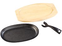 Tornwald-Schmiede Profi Servierpfanne aus Gusseisen mit Untersetzer, 28x15x1,6 cm, 817 g - 6