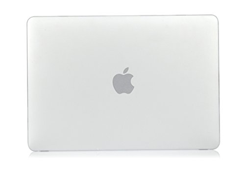 MacBook 12 Retina Hülle Case, iNeseon Ultra Slim Gummierte Hartschale Tasche Cover Shell, US Transparent und EU Transparent Tastatur Abdeckung Schutzhülle für Apple MacBook 12 Zoll mit Retina Display [Modell:A1534] (Transparent) - 2