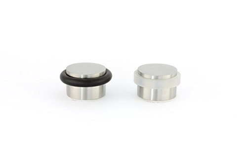 EVI herrajes i-140-b – Door Stop, selbstklebend, Finish matt Inox (Edelstahl) weiß Gummi - 4