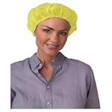 Non Woven Disposable Bouffant Caps Yellow 100 Pieces