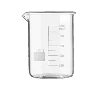 SPYLX High Quality Borosilicate 3.3 Glass Beakers with Graduation Marks - 1000 ml, Pack of 1