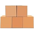 ECVV [5pack] Carton box, Cardboard, for moving shipping and packing Double Wall 100% Recyclable Corrugated Cardboard Moving Boxes (41x33x33cm)