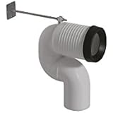 Curva Tecnica VA078 Per Scarico WC A Pavimento - Regolabile 16-21 Cm, ABS, Globo - Foto 3