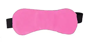 PRASJAL Blind Sleeping Eye Mask Slip Night Sleep Eye Super Soft & Smooth Travel Masks for Men Women Girls Boys Kids (Pink)